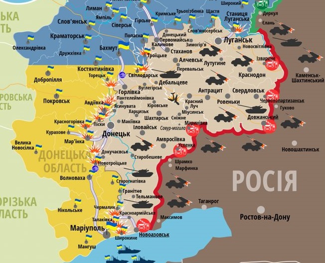 В Минобороны уточнили число раненных в Донбассе: карта боев