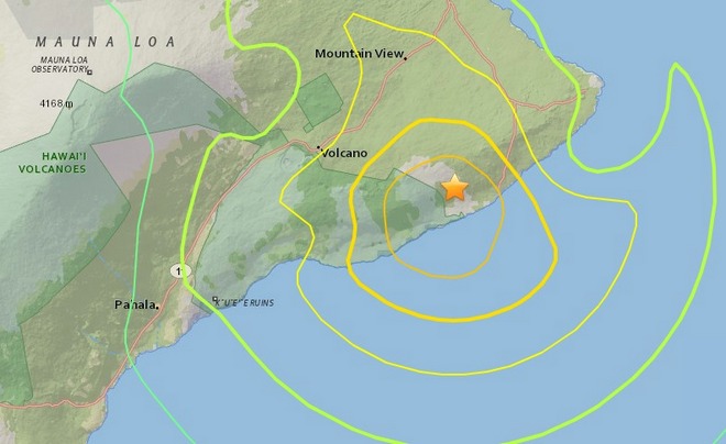 Гавайи пережили сильнейшее за 43 года землетрясение: карта