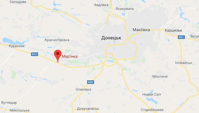 КПВВ Марьинка Проезд на Донецк через пункт пропуска в Марьинке временно закрыли
