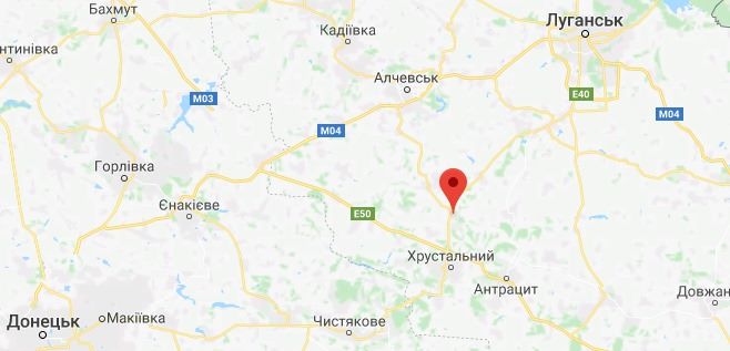 взрыв моста на Луганск_карта В Донбассе взорвали мост на трассе Хрустальный-Луганск: фото