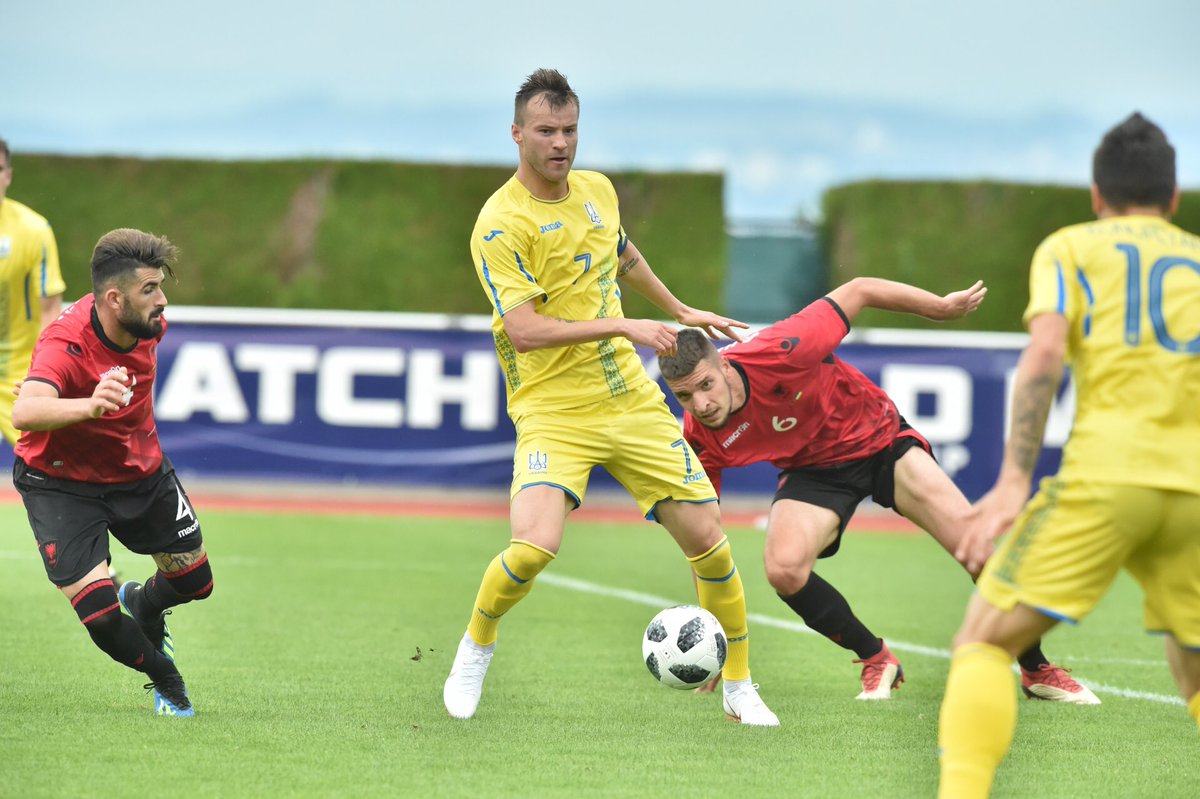 Украина разгромила сборную Албании со счетом 4:1 - видео голов