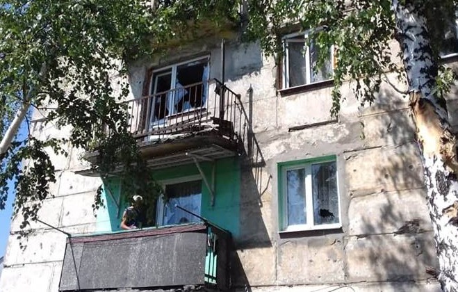 null Боевики обстреляли дома в Новотошковском и запустили ракету ПВО