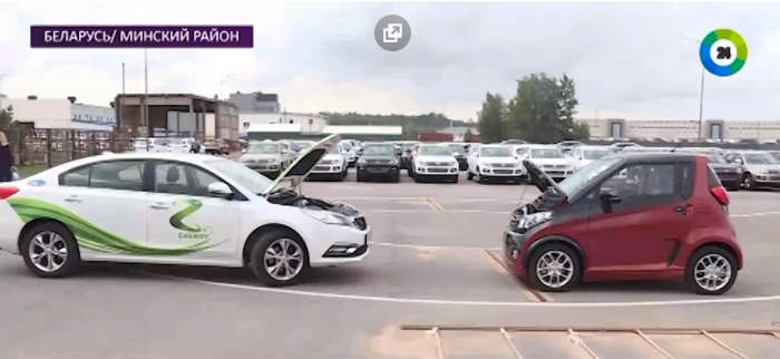 В Беларуси сошли с конвейера первые электромобили: фото