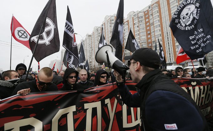 На Русском марше в Москве призывали к расправе над кавказцами