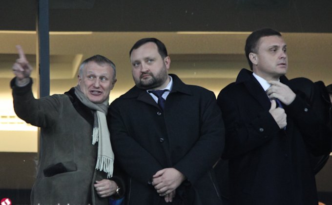 VIP-трибуна матча Украина-Франция: президенты, министры, олигархи