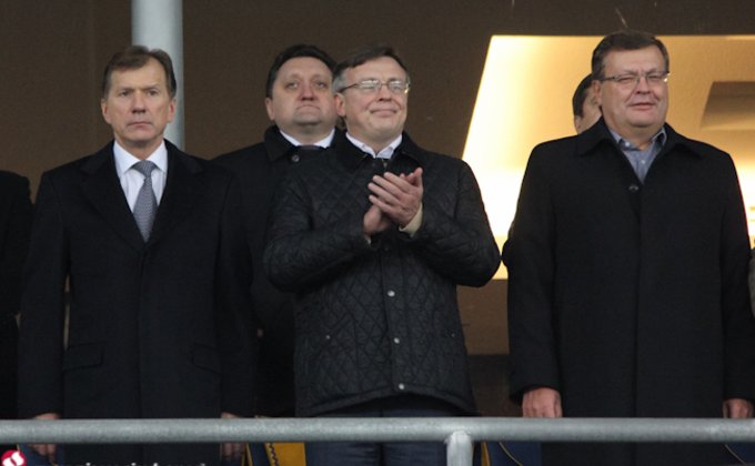 VIP-трибуна матча Украина-Франция: президенты, министры, олигархи