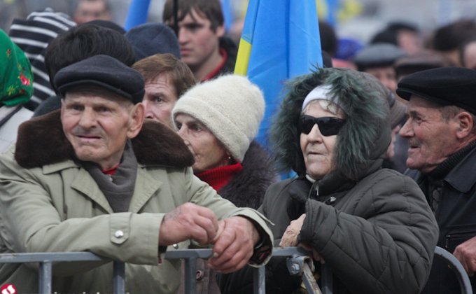 Регионалы собрали на митинг в Киеве примерно пять тысяч человек 