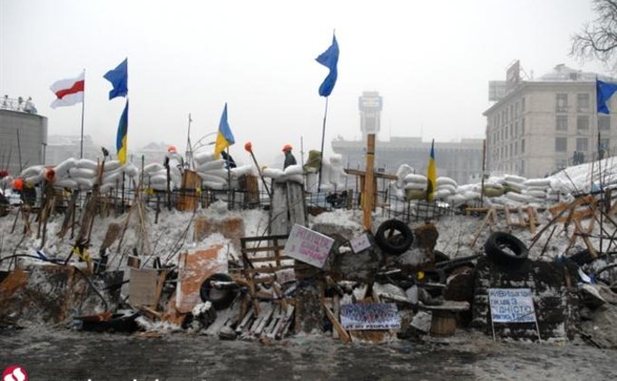 Снежные крепости Майдана: фоторепортаж