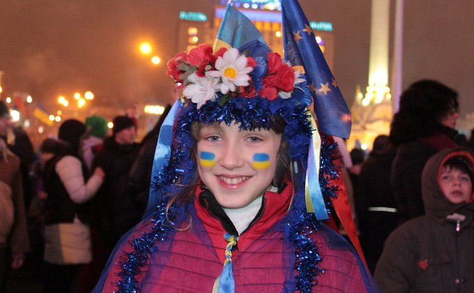 Новый год на Майдане: фоторепортаж