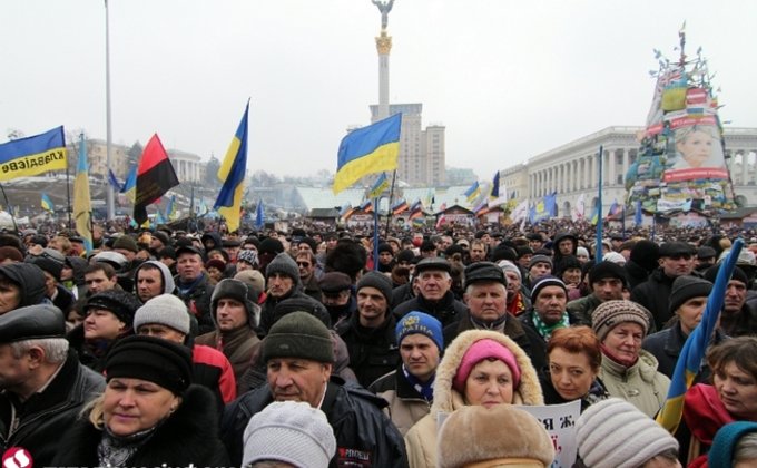 Десятое Народное вече на Майдане: фоторепортаж