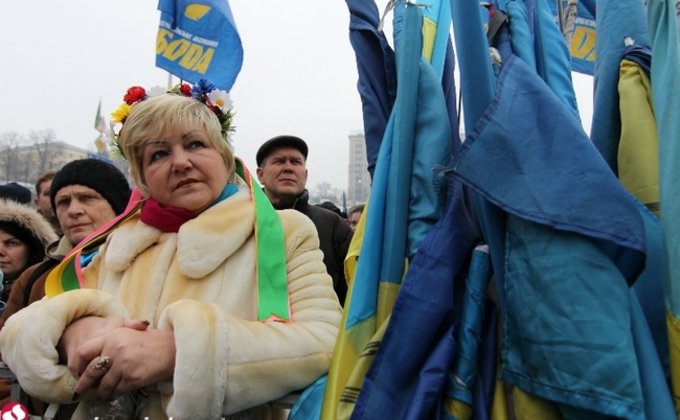 Десятое Народное вече на Майдане: фоторепортаж