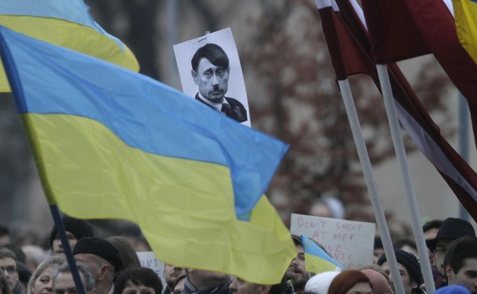 Зарубежная поддержка: митинги за единую Украину и против Путина