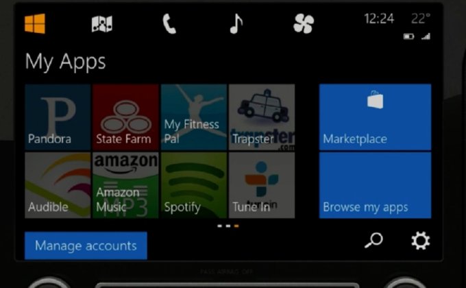 Microsoft представила Windows для автомобилей