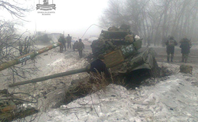 Силы АТО уничтожили 11 танков террористов: фото из-под Дебальцево