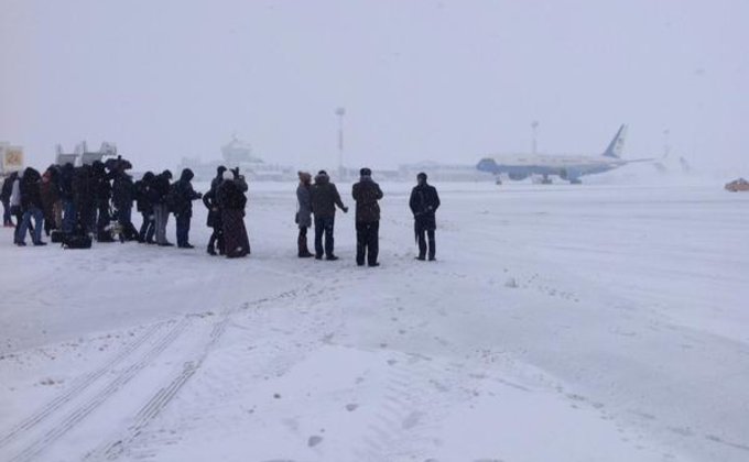 Джон Керри прибыл в Украину: фото из Борисполя 
