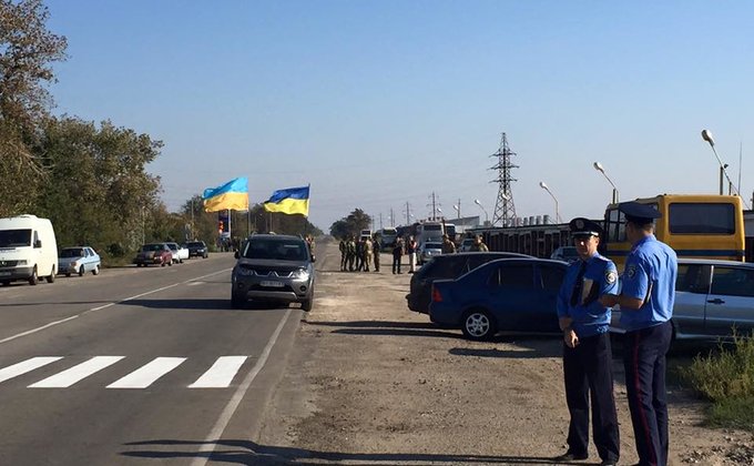 На границе готовятся к блокаде оккупированного Крыма: фото