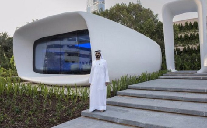 В Дубае открыли первое в мире здание, напечатанное на 3D-принтере