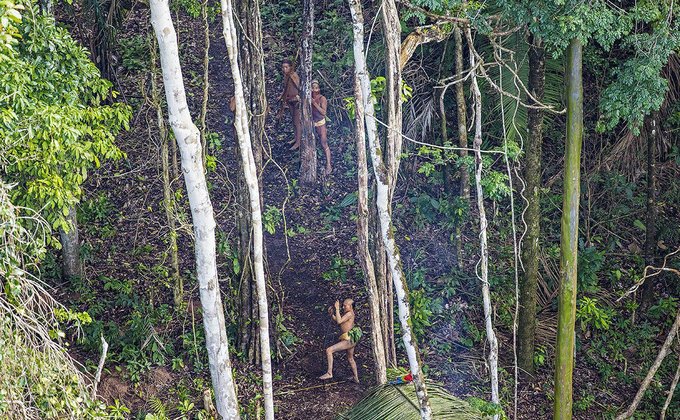 Опубликованы уникальные фото племени из бразильских тропиков