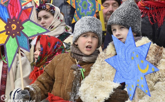 Рождественское шествие прошло улицами Киева: фоторепортаж