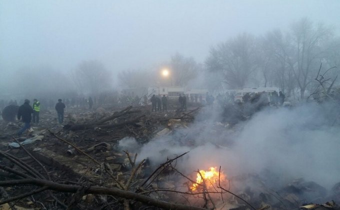 Авиакатастрофа в Киргизстане: фоторепортаж с места крушения