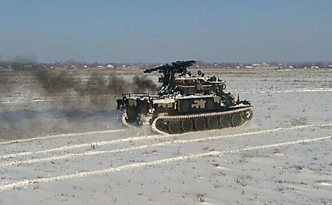 На юге Украины прошли совместные учения ПВО и артиллеристов: фото