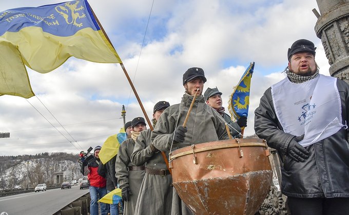Как отмечали День соборности в Киеве: фоторепортаж