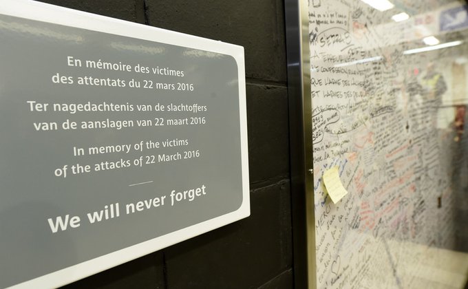 В столице ЕС почтили память жертв брюссельских терактов: фото