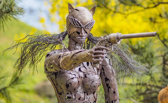 Выставка кованых скульптур в Киеве: 3-метровый Десептикон и Чужой