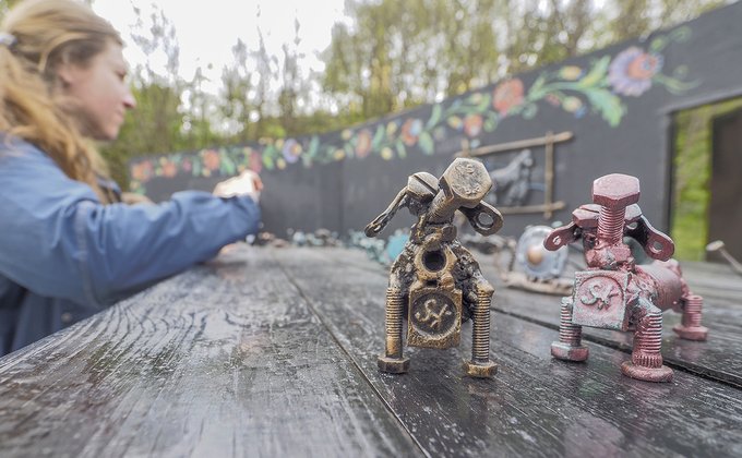 Выставка кованых скульптур в Киеве: 3-метровый Десептикон и Чужой
