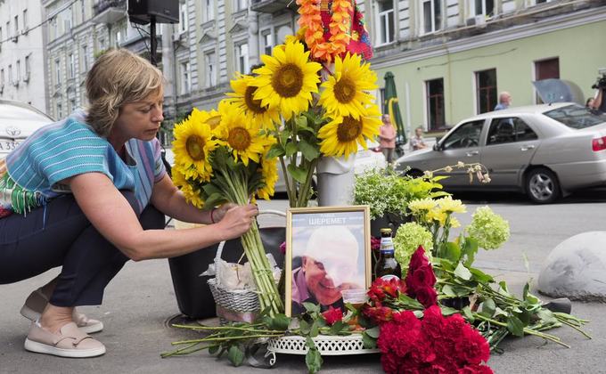 Два года после убийства Шеремета: фоторепортаж акции памяти