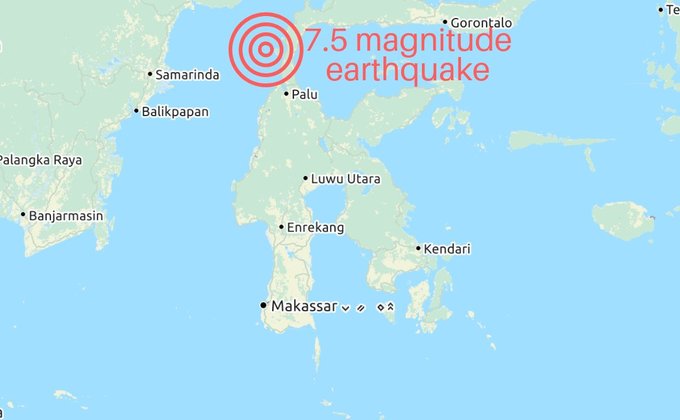 Землетрясение и цунами в Индонезии: фото и видео последствий