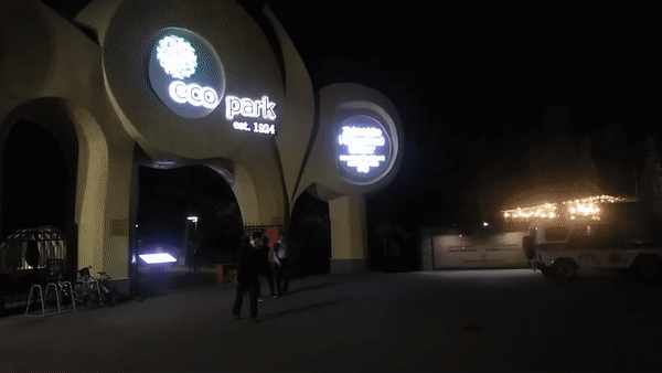 Патрульная машина у ташкентского Eco Park