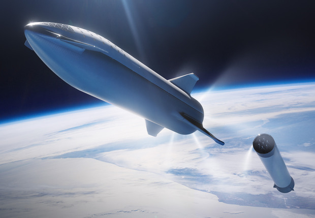 Маск решил заменить вторую ступень Falcon 9 космическим кораблем