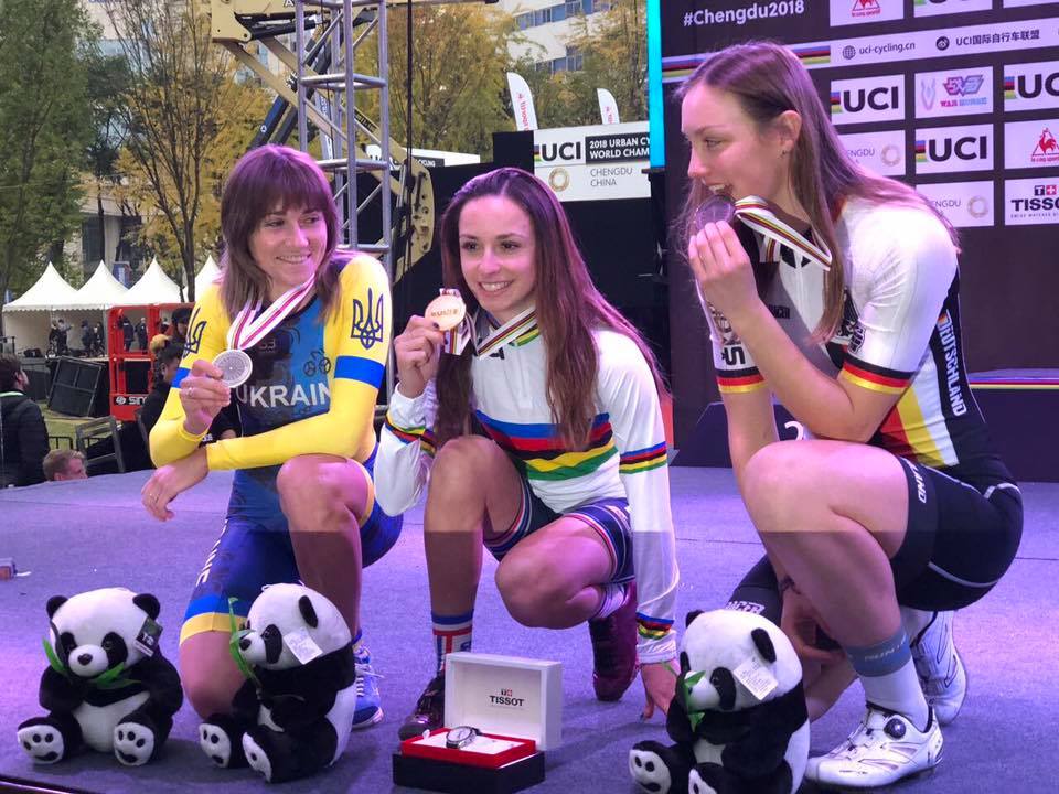 Украинка завоевала "серебро" на ЧМ по велоспорту в Китае