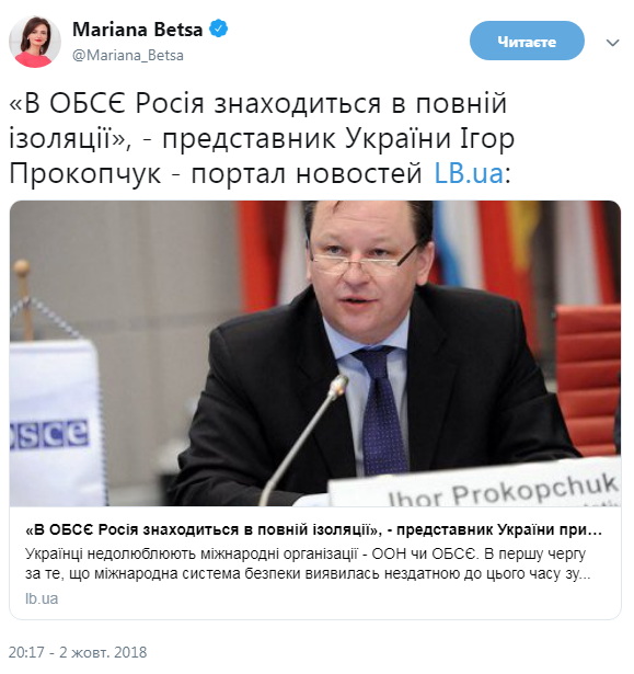 Брат кандидата в главы Интерпола представляет Украину в ОБСЕ: СМИ