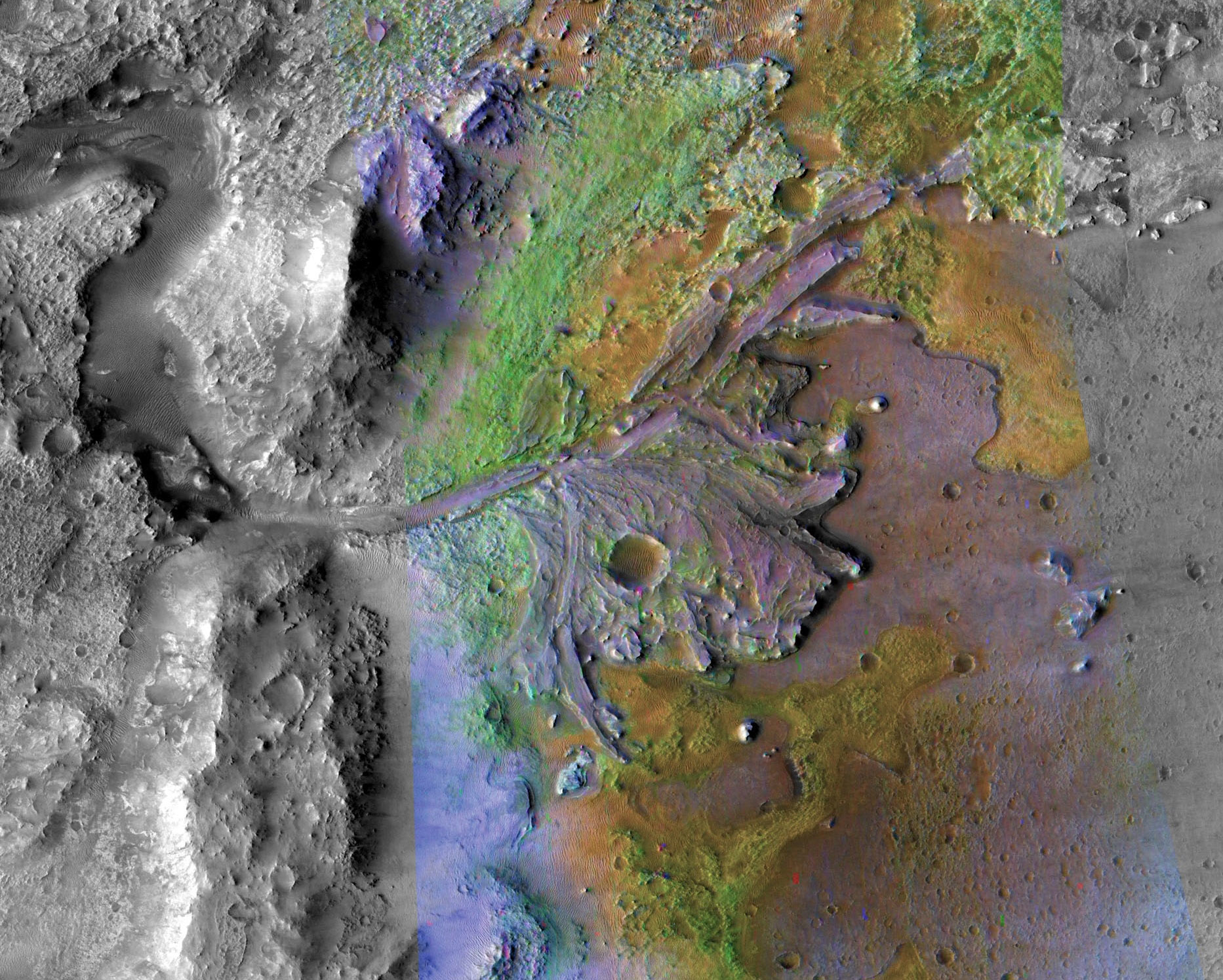 null NASA показало место посадки нового марсохода - фото, видео