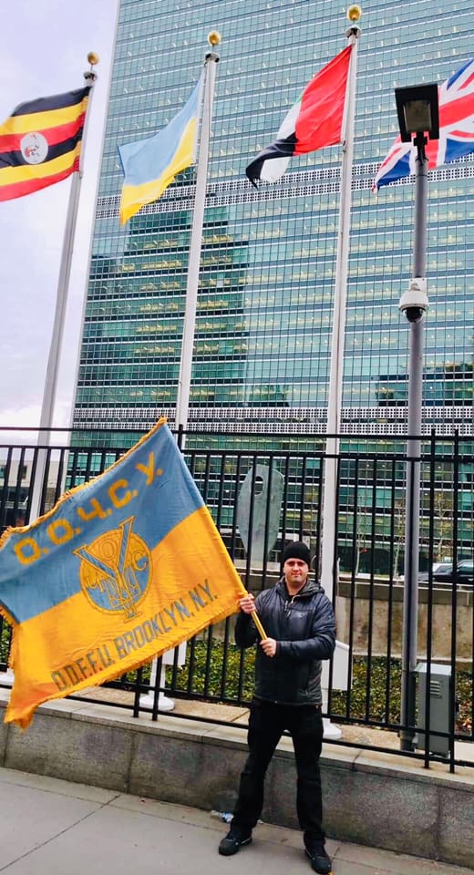 Фото: Facebook/ukrainian.movie.ny Возле штаб-квартиры ООН протестовали против агрессии РФ - видео