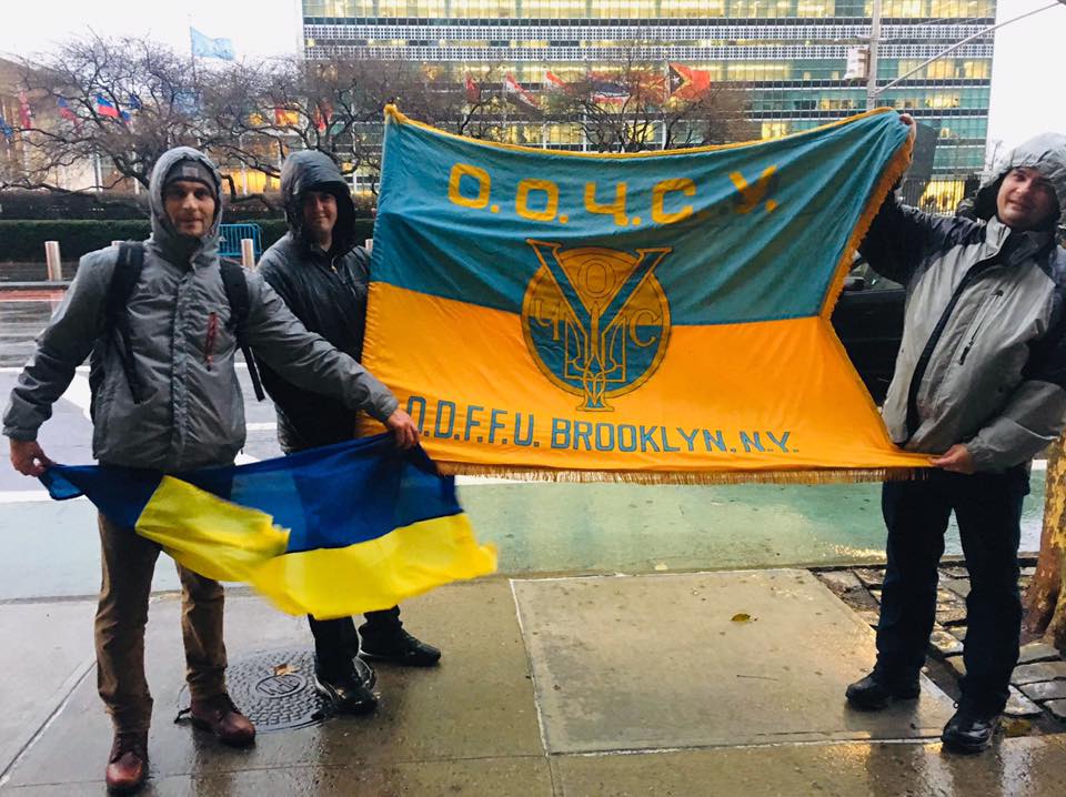 Фото: Facebook/ukrainian.movie.ny Возле штаб-квартиры ООН протестовали против агрессии РФ - видео