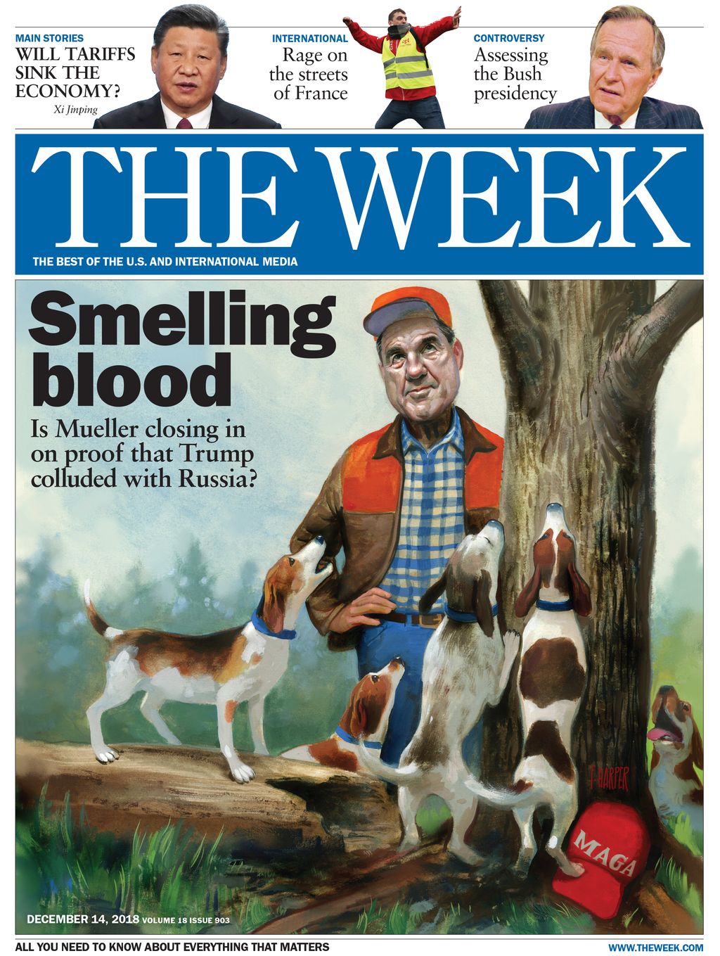 Трамп на дереве. The Week вышел с обложкой о "российском деле"