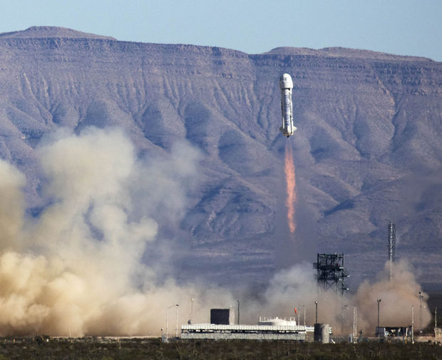 Полет необычной ракеты Blue Origin миллиардера Безоса: видео