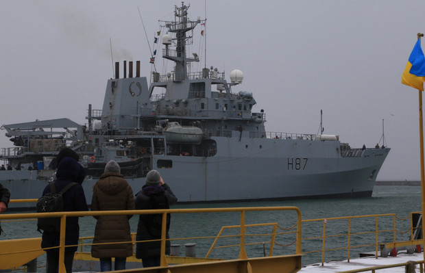 null Корабль-разведчик ВМС Великобритании уже в Одессе: фото