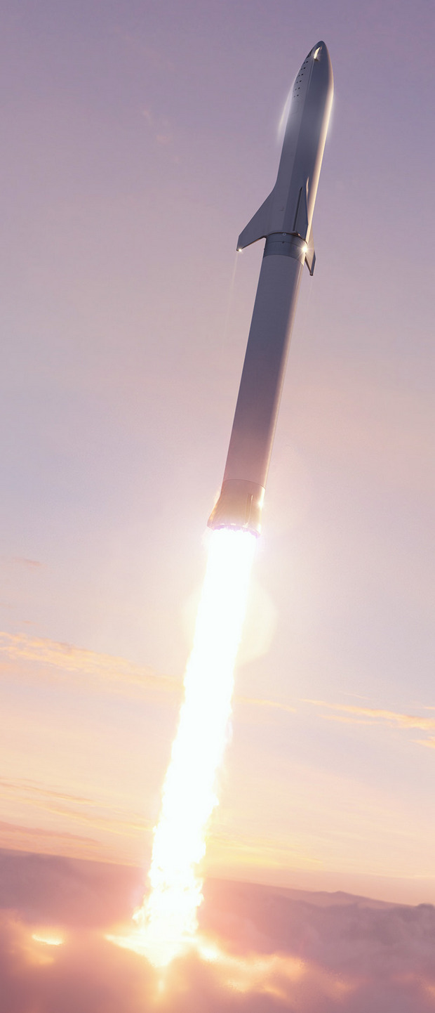 Маск показал собранную ракету Starship: реальное фото из Техаса