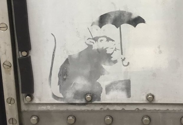 В Токио нашли рисунок Бэнкси. Или не Бэнкси — фото граффити