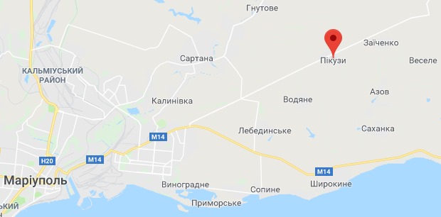 Блиндаж оккупантов под Мариуполем взлетел на воздух: видео удара