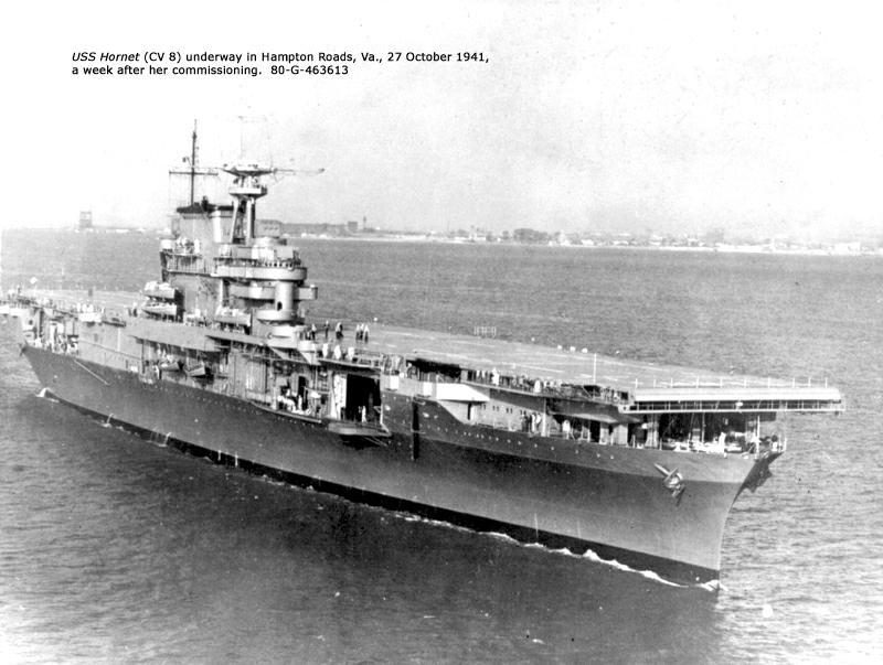 Хорнет (фото - Navy.mil) Спустя 77 лет нашли потопленный авианосец США: фото, видео