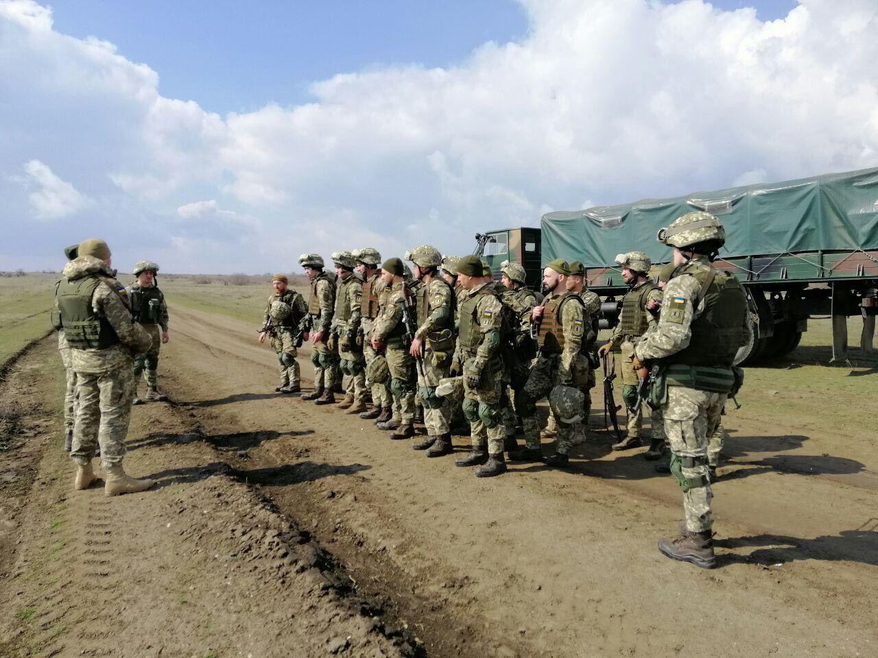 Украинские морпехи тренировались с военными пяти стран: фото