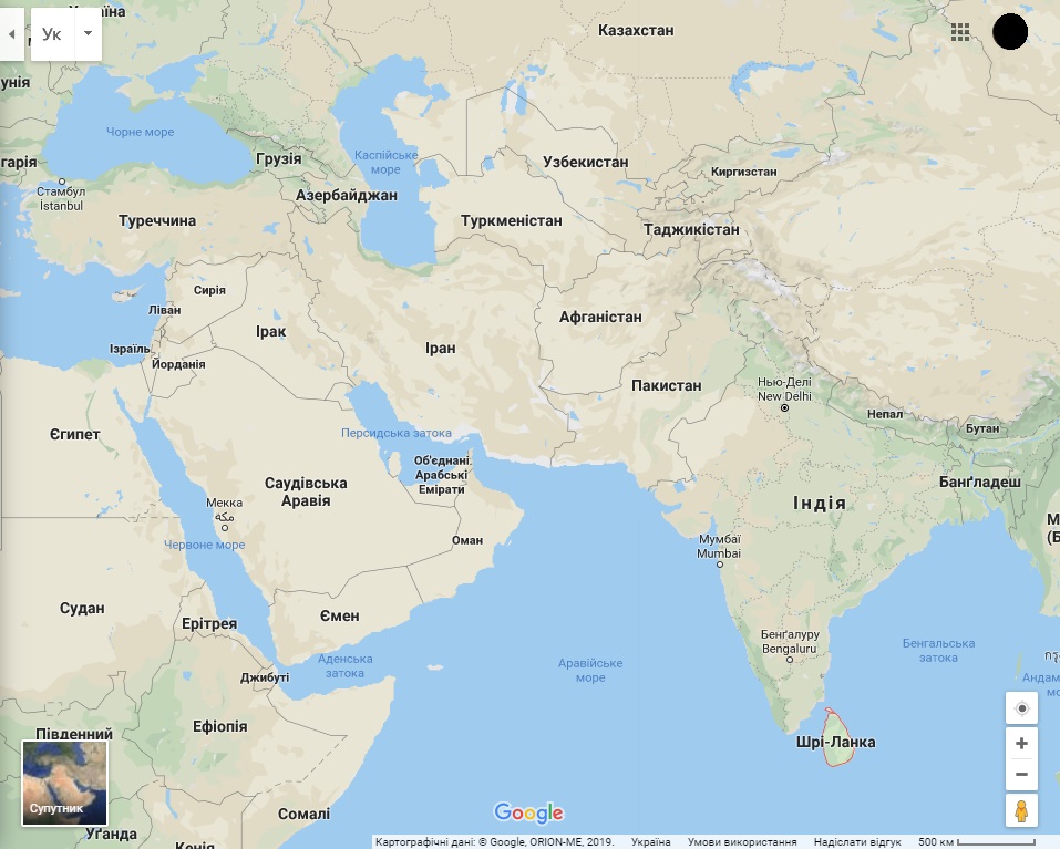 Шри-Ланка (Google карта) Во время Пасхи в храмах и отелях Шри-Ланки произошло 8 взрывов