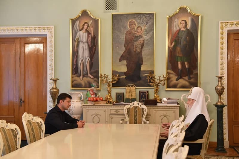 Патриарх Филарет встретился с Зеленским: фото