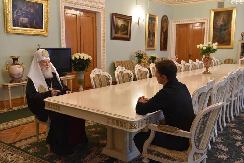 Патриарх Филарет встретился с Зеленским: фото