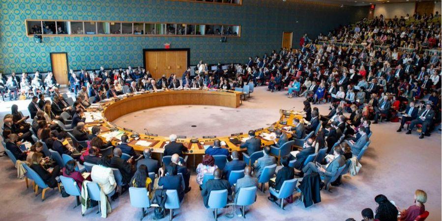Экстренное заседание СБ ООН по вопросу выдачи паспортов РФ жителям оккупированного Донбасса. Фото:UKR Mission to UN / Twitter Экстренное заседание СБ ООН по вопросу выдачи паспортов РФ жителям оккупированного Донбасса. Фото:UKR Mission to UN / Twitter